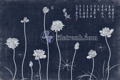 Hình ảnh file gốc in trần nhà File gốc in tranh tổng hợp tường nền K45287