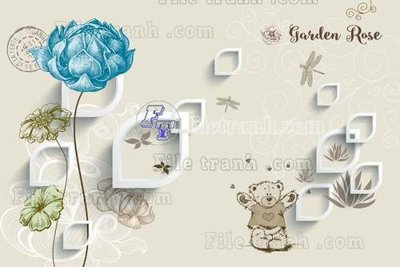 File gốc File gốc in tranh tổng hợp tường nền K45296 (in mica) làm bảng hiệu