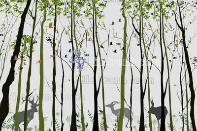 Tải file File gốc in tranh tổng hợp tường nền K45298 (gốc) chủ đề phong thủy