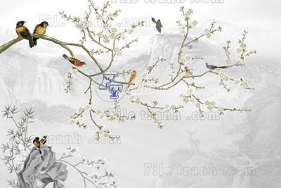 File gốc File gốc in tranh tổng hợp tường nền K45305 (in tráng gương) ốp tường