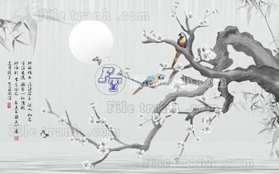 File gốc File gốc in tranh tổng hợp tường nền K45330 (in lụa) hoa văn cổ điển