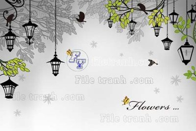 File tranh in trần 3D File gốc in tranh tổng hợp tường nền K45341 (ảnh gốc)