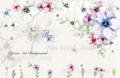 File in mica File gốc in tranh tổng hợp tường nền K45350 (bản gốc) siêu trong