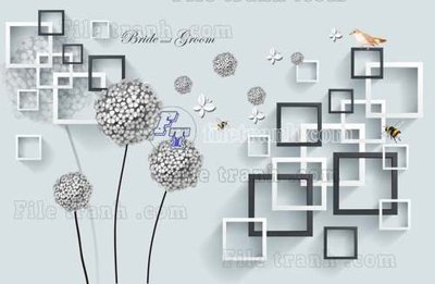 File tranh in trần 3D File gốc in tranh tổng hợp tường nền K45357 (ảnh gốc)