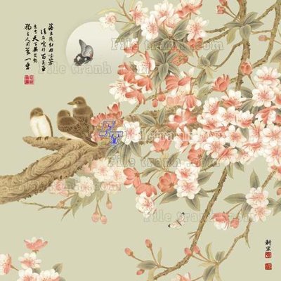 File gốc File gốc in tranh tổng hợp tường nền K45363 (in mica) cắt laser