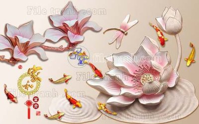 Download file gốc File gốc in tranh tổng hợp tường nền K45514 (in mica) logo