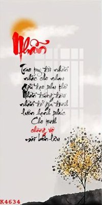 File tranh File gốc in tranh tổng hợp K4634 (bản gốc) in lụa 5D