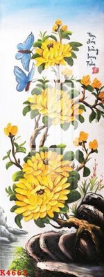 File in trần File gốc in tranh tổng hợp K4663 (bản gốc) bầu trời