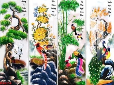 Tệp tin gốc File gốc in tranh tổng hợp K4674 (dùng cho in ấn) chuyên nghiệp