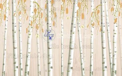 File gốc File tranh gốc dán tường hươu nai sừng K47004 (cho in 3D) độc đáo