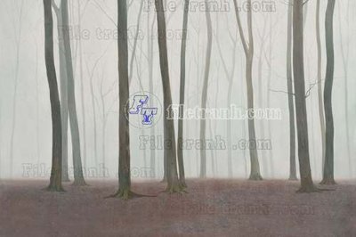 Chi tiết file ảnh File tranh gốc dán tường hươu nai sừng K47054 sắc nét