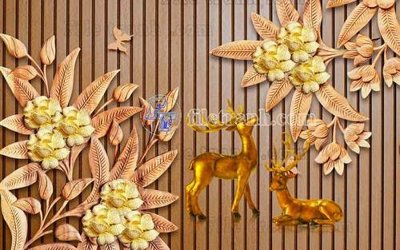 Tải file File tranh gốc dán tường hươu nai sừng K47145 (ảnh gốc) file TIFF