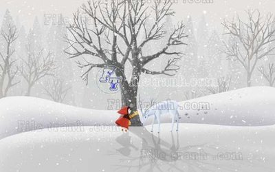 File in trần File tranh gốc dán tường hươu nai sừng K47157 (file gốc) xuyên sáng