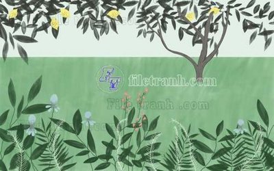 File tranh File tranh gốc dán tường hươu nai sừng K47191 (gốc) chủ đề động vật