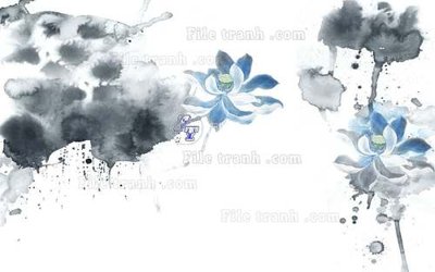 File tranh File tranh gốc tranh tường hoa 3d đẹp K48002 (gốc) in trên kính