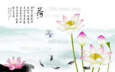 File in lụa File tranh gốc tranh tường hoa 3d đẹp K48010 (tân cổ điển) File tranh gốc tranh tường hoa 3d đẹp K48010