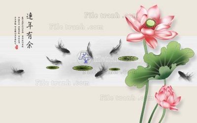 File gốc in ấn File tranh gốc tranh tường hoa 3d đẹp K48011 chất lượng vượt trội