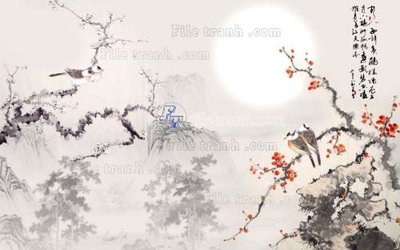 Tải file File tranh gốc tranh tường hoa 3d đẹp K48086 (gốc) để in ấn ngay