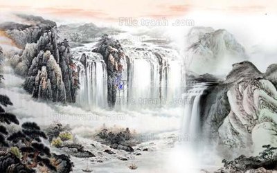 File tranh File tranh gốc tranh tường hoa 3d đẹp K48092 (bản gốc) in canvas