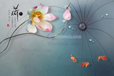File gốc File tranh gốc tranh tường hoa 3d đẹp K48105 (in lụa) chi tiết cao