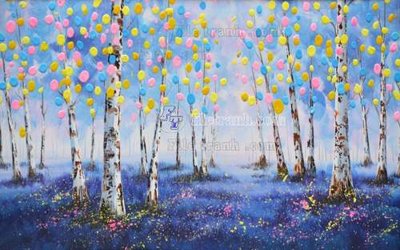 Ảnh gốc File tranh gốc tranh tường hoa 3d đẹp K48132 (siêu chi tiết) để in ấn