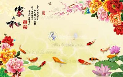 Tải file File tranh gốc tranh tường hoa 3d đẹp K48158 (ảnh gốc) file TIFF