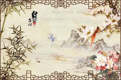 Tải xuống file tranh gốc File tranh gốc tranh tường hoa 3d đẹp K48193 (PSD/TIFF)