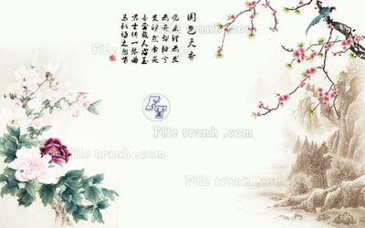 Tải file gốc File tranh gốc tranh tường hoa 3d đẹp K48196 (bản PSD) còn layer