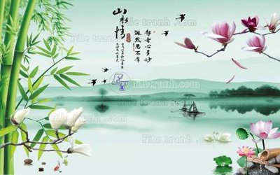 Hình ảnh file gốc File tranh gốc tranh tường hoa 3d đẹp K48266 cho in UV