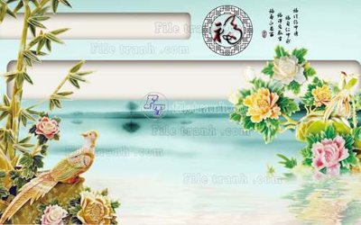 Tải file File tranh gốc tranh tường hoa 3d đẹp K48276 (ảnh gốc) độ phân giải 300dpi