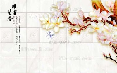 Ảnh gốc file in lụa File tranh gốc tranh tường hoa 3d đẹp K48280 chi tiết