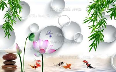 File ảnh File tranh gốc tranh tường hoa 3d đẹp K48300 (gốc) dùng in Pano