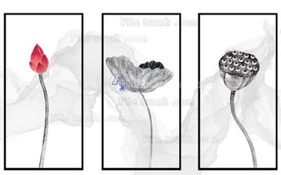 Tải file tranh File tranh gốc tranh tường hoa 3d đẹp K48333 (gốc) tại Filetranh.com