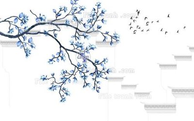 File tranh File tranh gốc tranh tường hoa 3d đẹp K48341 (gốc) chủ đề thiên nhiên