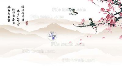 Download file File tranh gốc tranh tường hoa 3d đẹp K48353 (chất lượng in ấn)