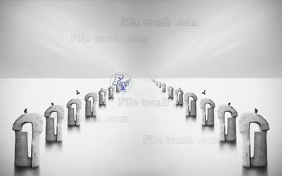 File gốc File tranh gốc tranh tường hoa 3d đẹp K48409 (trang trí) phòng trẻ em