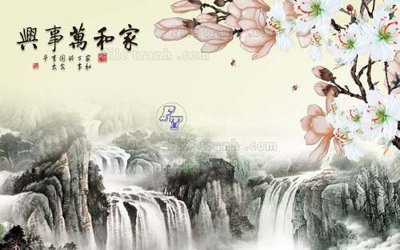 File gốc File tranh gốc tranh tường hoa 3d đẹp K48449 (phong cách) tối giản