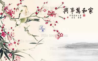 File gốc File tranh gốc tranh tường hoa 3d đẹp K48450 (trang trí) phòng làm việc