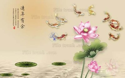 File tranh gốc File tranh gốc tranh tường hoa 3d đẹp K48454 (bản quyền) độc đáo