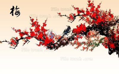 File tranh in trần File tranh gốc tranh tường hoa 3d đẹp K48457 (ảnh gốc siêu nét)