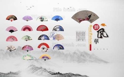 File gốc File tranh gốc tranh tường hoa 3d đẹp K48472 (in lụa) hoa văn cổ điển