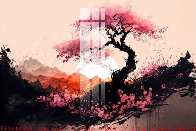 File gốc File gốc in tranh tổng hợp K49429 (in tráng gương) ốp tường