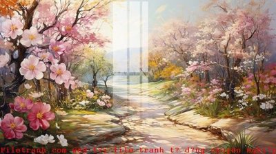 File in trần File gốc in tranh tổng hợp K49549 (bản gốc) phong cảnh