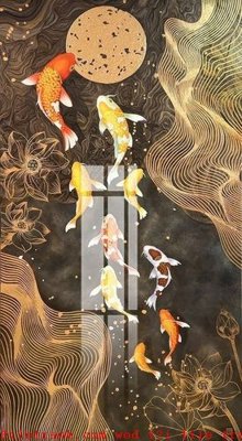 File in trần File gốc in tranh tổng hợp K49836 (file gốc) phong thủy