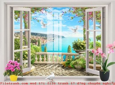 File tranh File gốc in tranh tổng hợp K50092 (ảnh gốc) in trần 3D