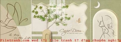 File gốc File gốc in tranh tổng hợp K50268 (chủ đề hiện đại) trang trí