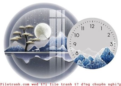 Download file gốc File gốc in tranh tổng hợp K50411 (in lụa) cao cấp