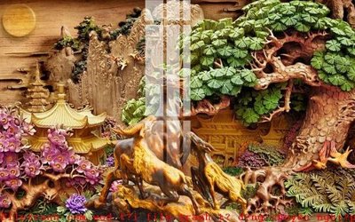 File PSD File gốc in tranh tổng hợp K50586 (gốc) cho in quảng cáo