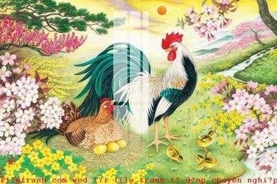 File in trần File gốc in tranh tổng hợp K50797 (bản gốc 3D) sống động