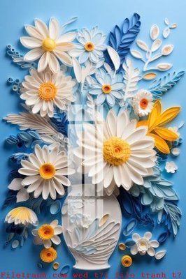 Download file gốc File gốc in tranh tổng hợp K50843 (in lụa) hoa lá